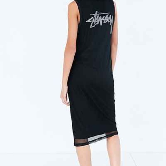 Stussy Dresses & Skirts - Stussy Black Mesh Dress